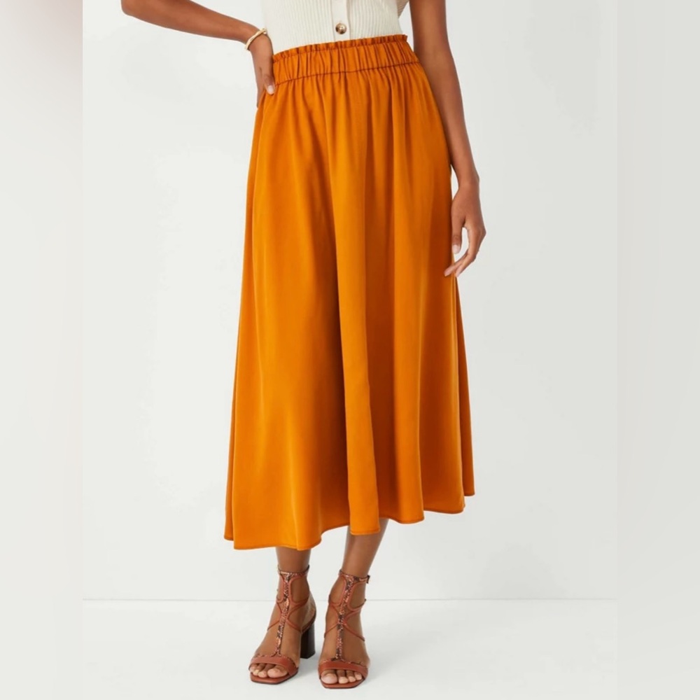 Ann Taylor Size M midi skirt. Burnt Orange.